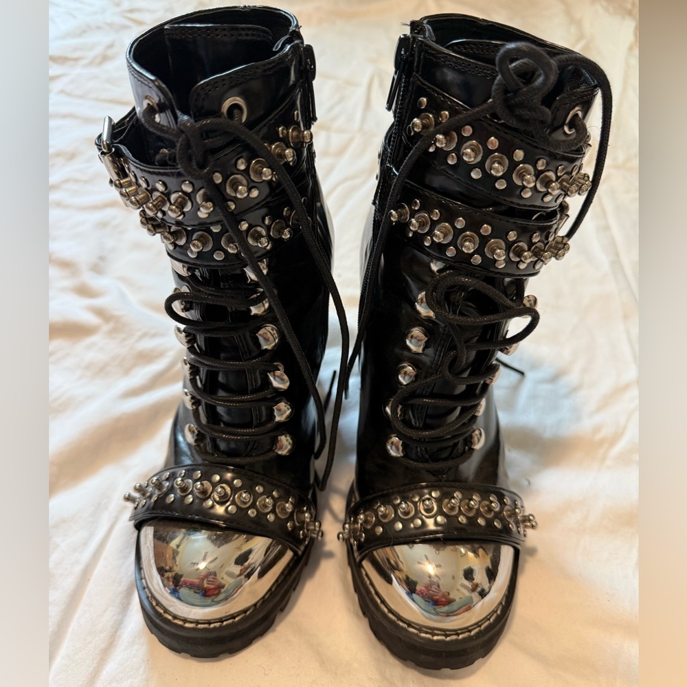 Jeffrey Campbell Scorpius Armored Lug Boot
